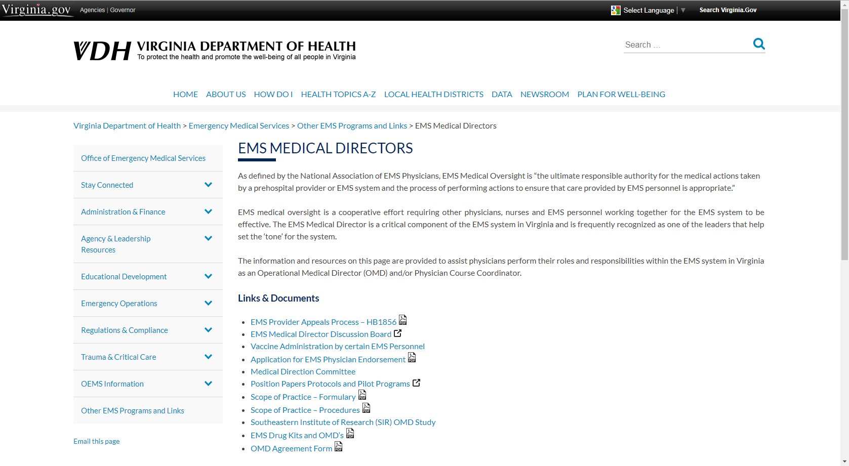 EMS Medical Directors